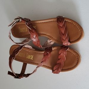 Brown Sandals, Strappy, Wedges